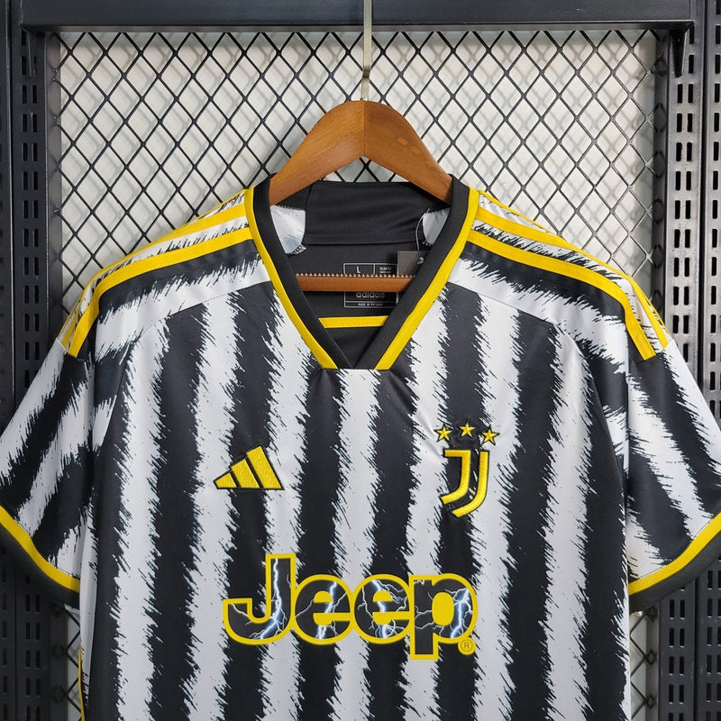 Camiseta Adidas para hombre de la Juventus I 23/24 - Blanca y negra
