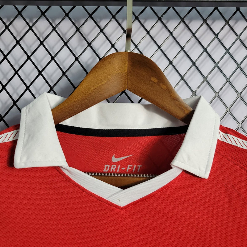 Camiseta retro Nike para aficionado del Manchester United (10/11) para hombre - Roja