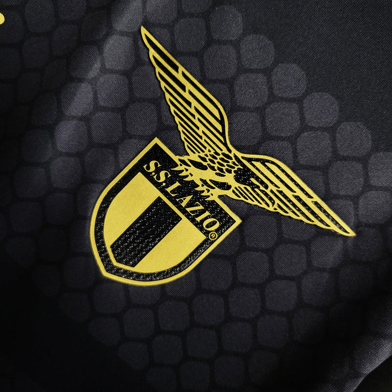 Camiseta de aficionado Mizuno Lazio IIII 23/24 para hombre - Negra
