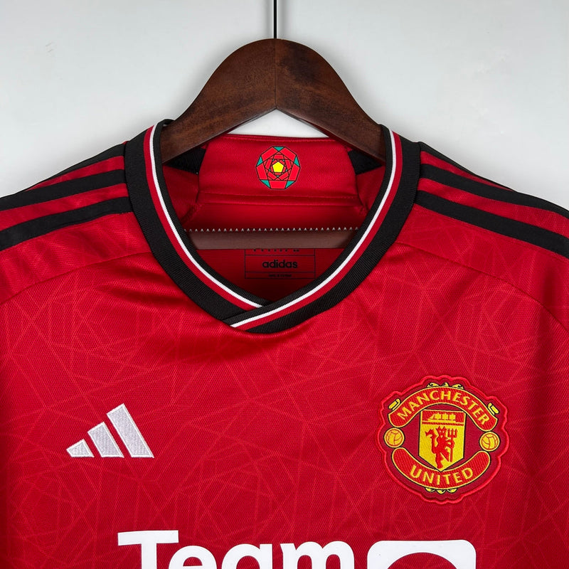 Camiseta Adidas para hombre del Manchester United 23/24 - Roja