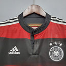 Camiseta retro de visitante de la selección alemana II 2014 de Adidas para hombre (roja y negra)