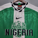 Camiseta retro de local de la selección nacional de Nigeria de 1996 para hombre