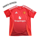 LISTO PARA ENTREGA Camiseta local del Manchester United I 24/25 Camiseta de aficionado para hombre - Naranja