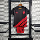 Camiseta y pantalón corto Athletico Paranaense 23/24 II para niños - Negro