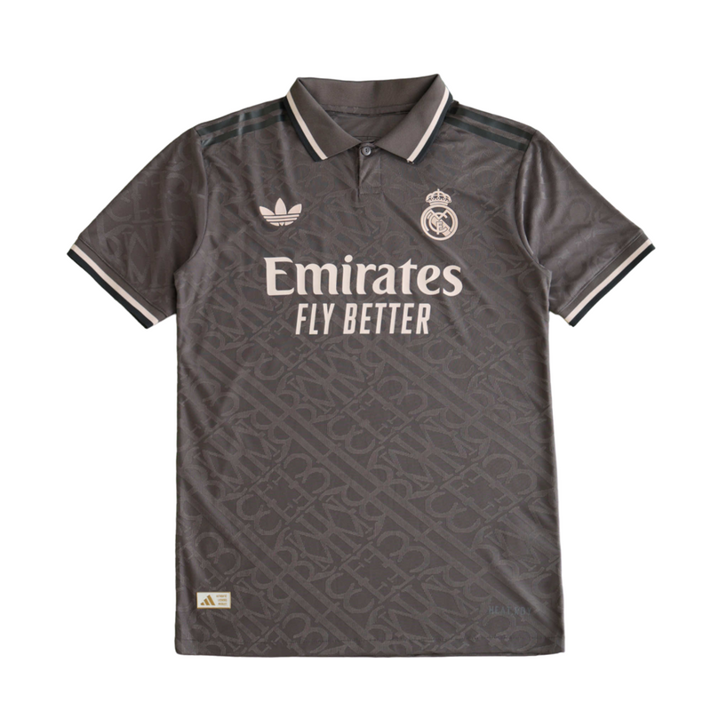LISTO PARA ENTREGA Camiseta de jugador Real Madrid Tercera 24/25 para hombre - Gris
