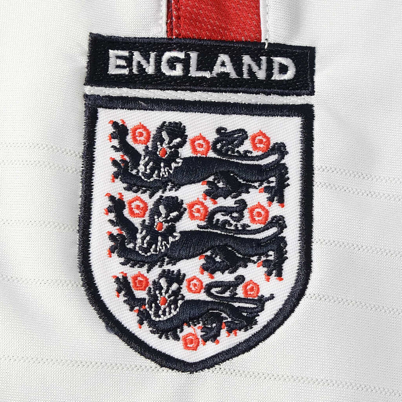 Camiseta retro de local de la selección nacional de Inglaterra 2004 para hombre - Blanca