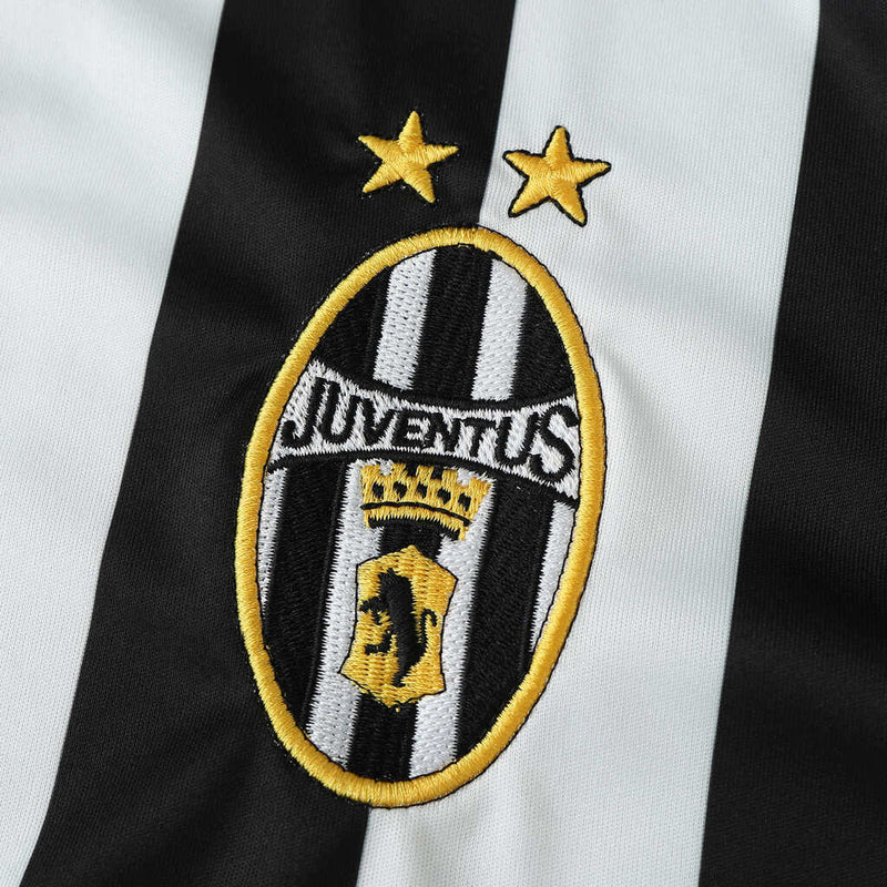 Camiseta retro de local de la Juventus 03/04 para hombre - Blanco y negro