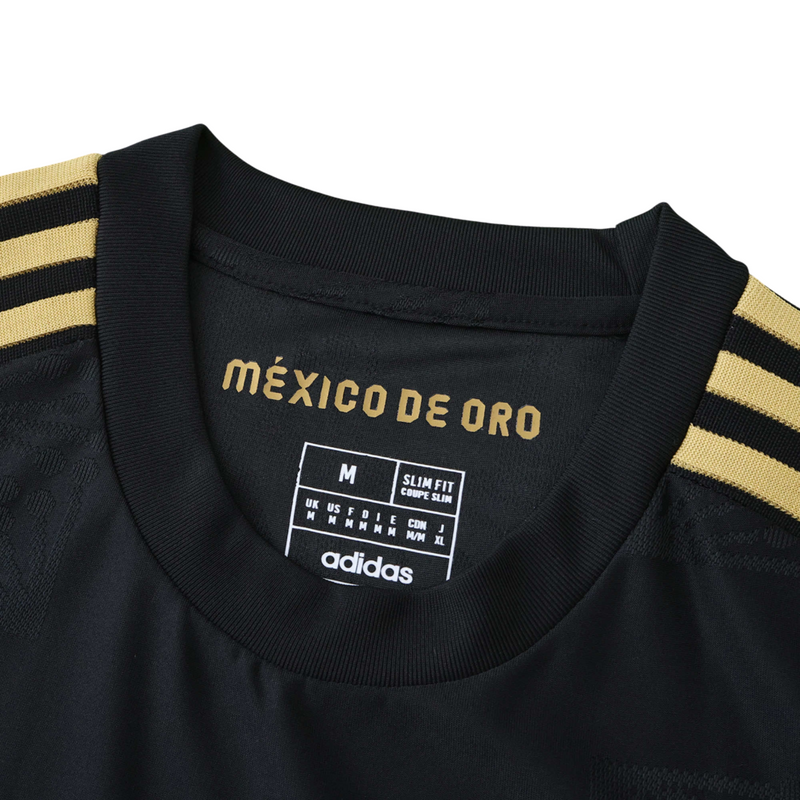 Camiseta de jugador de la Copa Oro de México 25/26 para hombre - Negro y dorado