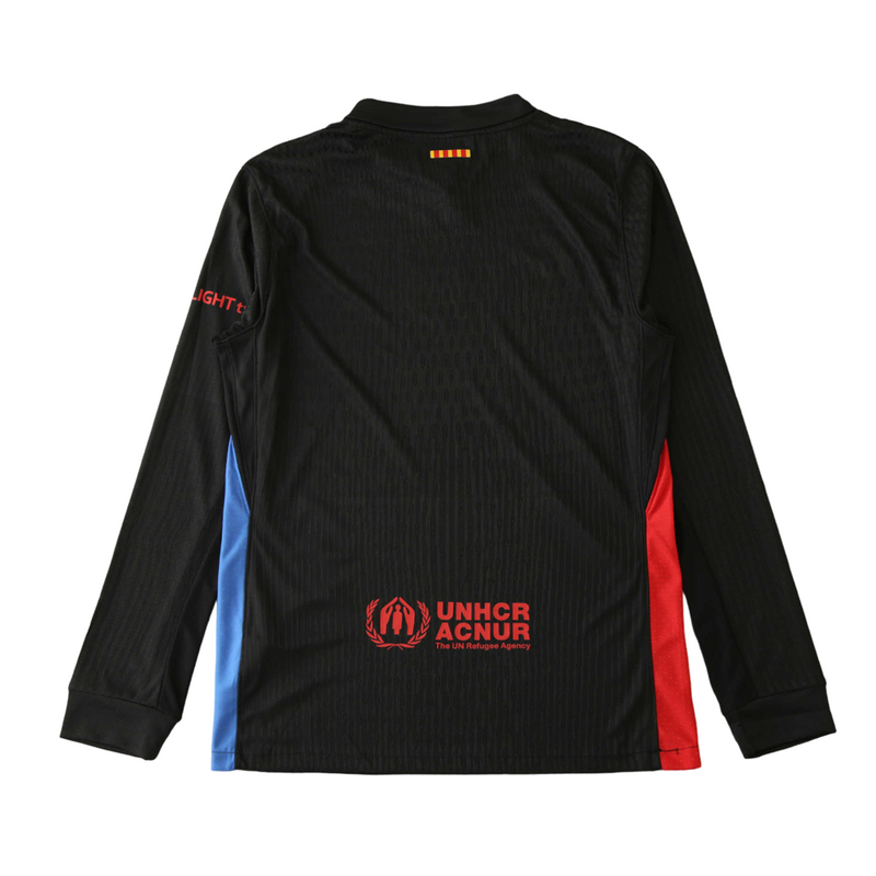 Camiseta de manga larga de jugador del Barcelona Visitante II 24/25 para hombre - Negra
