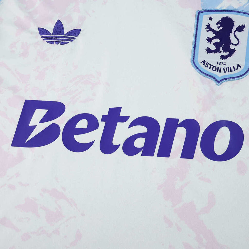 Camiseta de aficionado del Aston Villa 25/26 para hombre - Blanca