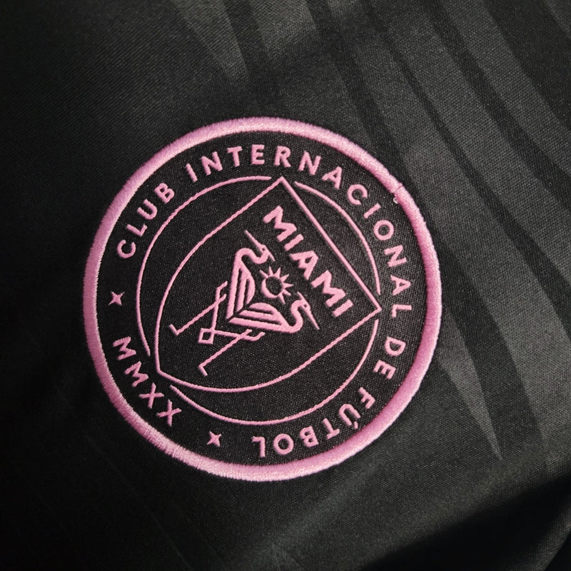 Camiseta y pantalón corto para niños Miami 23/24 - Negro y rosa