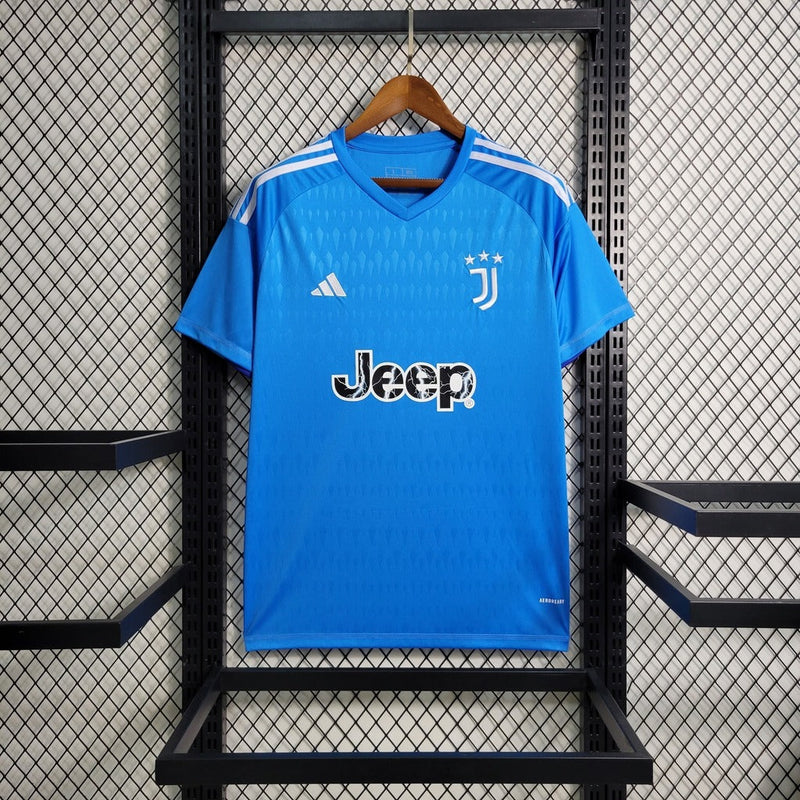Camiseta de portero de la Juventus 23/24 Adidas Fan para hombre - Azul