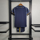 Camiseta y pantalón corto para niño del Real Madrid (2ª equipación) 23/24 - Negro