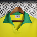 Camiseta retro de Brasil 1958 - Selección Nacional Masculina de Brasil - Amarilla
