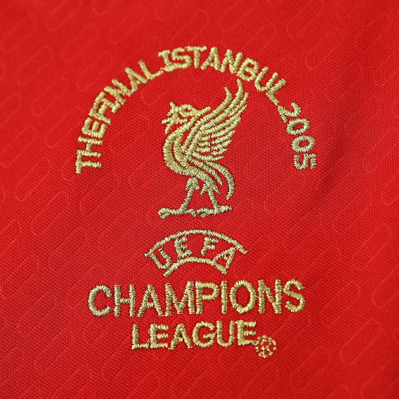 Camiseta retro de local del Liverpool 05/06 para hombre - Roja