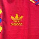 Camiseta retro de visitante de la selección nacional de Colombia II 1990 Adidas para hombre - Roja