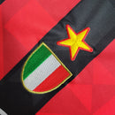 Camiseta de aficionado del Lotto de la Roma Milán II 93/94 para hombre - Blanco y negro