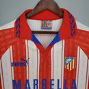 Camiseta retro Adidas para hombre del Atlético de Madrid 95/96 - Roja y blanca