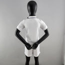 Camiseta y pantalón corto del Real Madrid 22/23 I para niño - Blanco