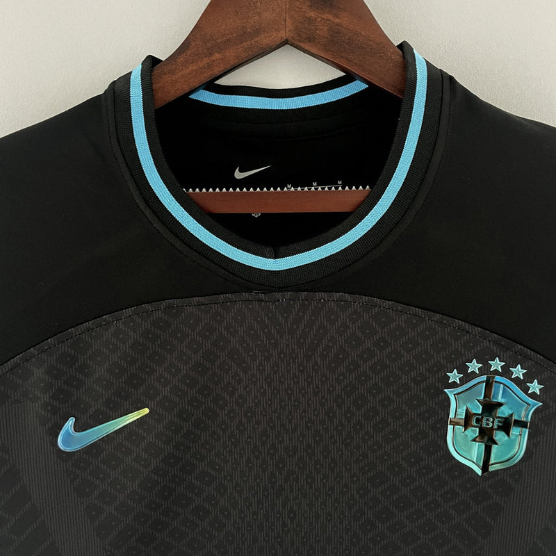 Camiseta Nike de la selección nacional de Brasil para mujer, reflectante, edición especial para aficionados, color negro
