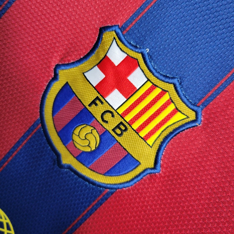 Camiseta retro del Barcelona I 09/10 Nike Fan para hombre - Azul rey y rojo