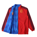 Chaqueta de doble cara España 24/25 para hombre, azul y roja