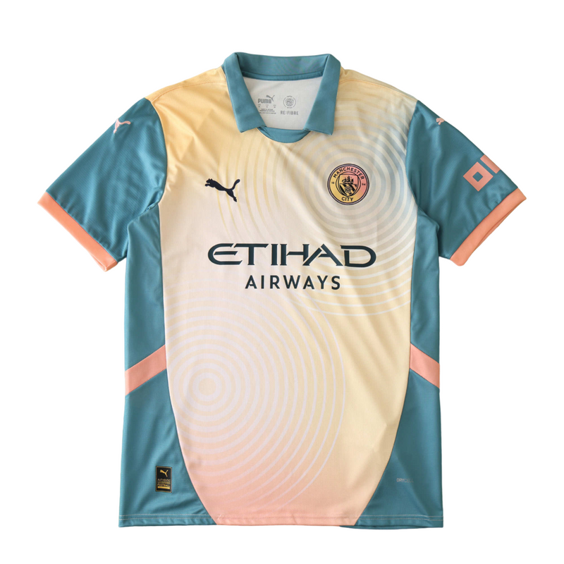 Camiseta de aficionado para hombre del Manchester City Quarda - 4.º IIII 24/25 - Colorida