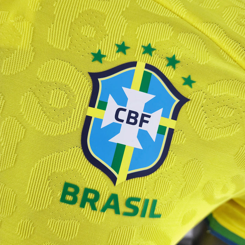 Camiseta Nike de local de la selección brasileña 2022 para hombre - Amarilla