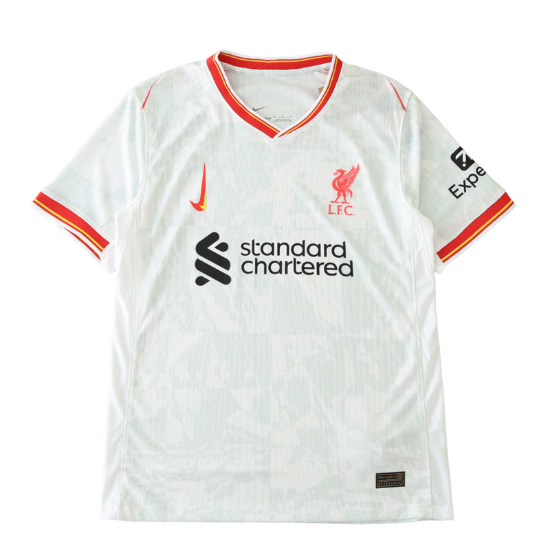 Camiseta de jugador del Liverpool Third 24/25 para hombre - Blanca