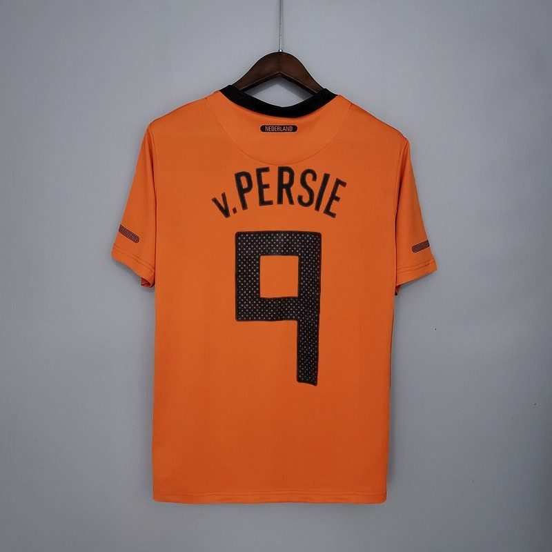 Camiseta retro de local de la selección nacional de Países Bajos 2010 para hombre - Naranja