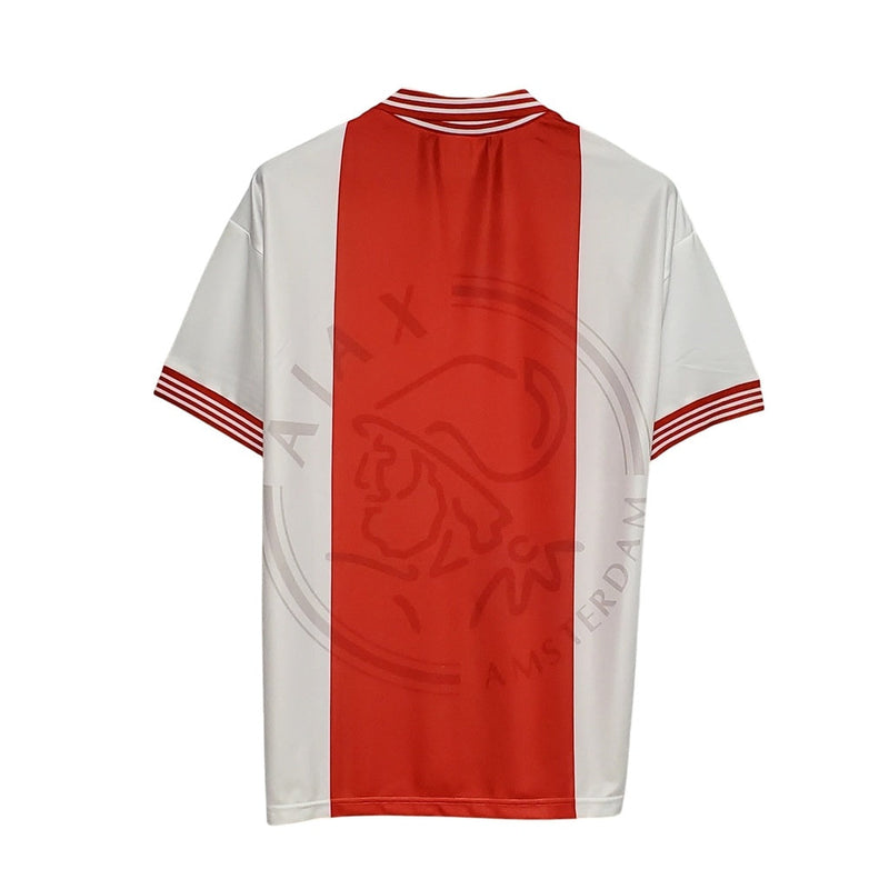 Camiseta retro de local del Ajax 95/96 para hombre - Blanca y roja