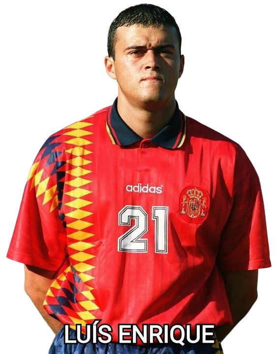 Camiseta retro de aficionado de la selección española de 1994 (hombre) - Roja