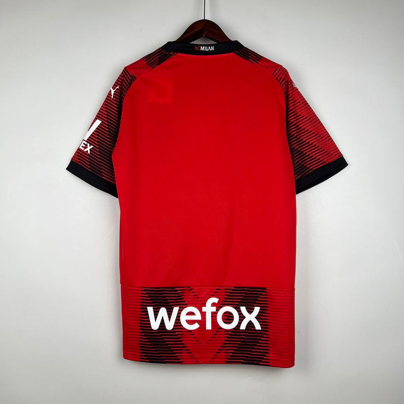 Camiseta de aficionado Puma del AC Milan 23/24 para hombre - Roja