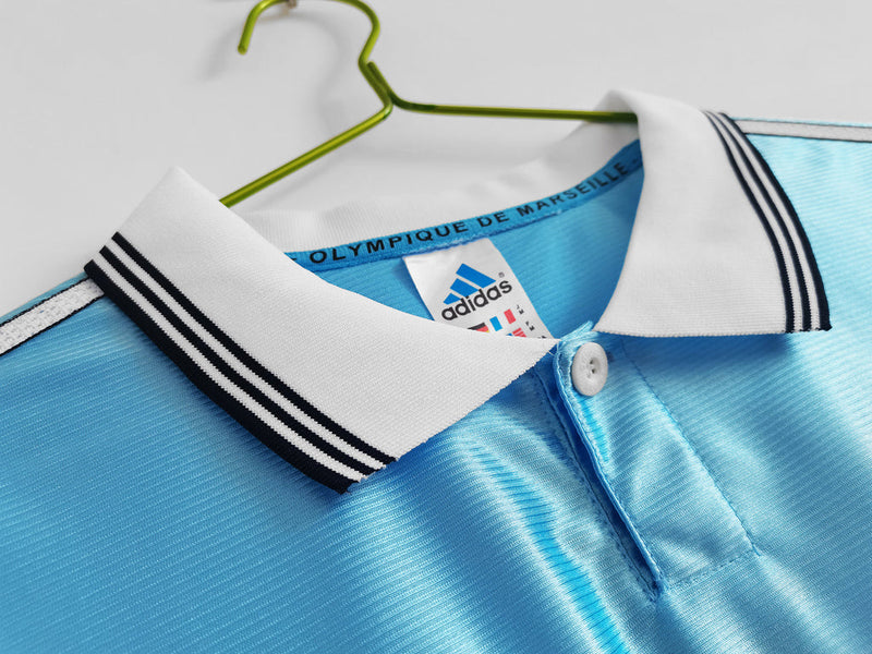 Camiseta retro de visitante II del Marsella 98/99 para hombre - Azul