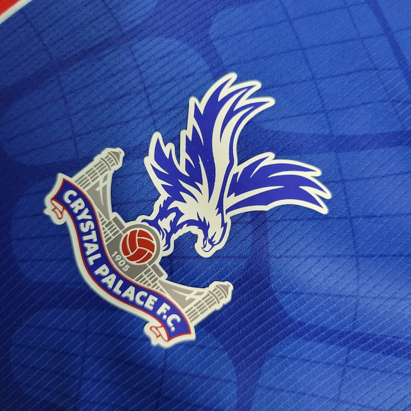 Camiseta local del Crystal Palace 23/24 Jugador Macron Hombre - Azul y Rojo