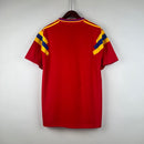 Camiseta retro de visitante de la selección nacional de Colombia II 1990 Adidas para hombre - Roja