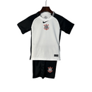 Camiseta y pantalón corto local del Corinthians - Blanco