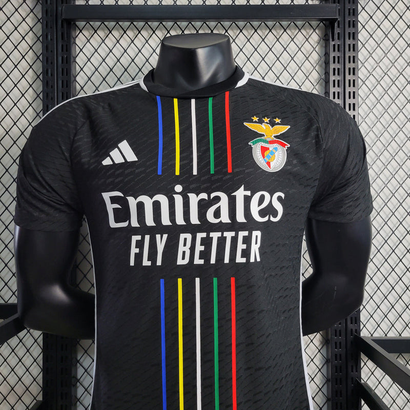 Camiseta de jugador Adidas Benfica II 23/24 para hombre - Negra