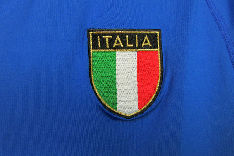 Camiseta retro de local de la selección nacional de Italia I 00/02 para hombre - Azul