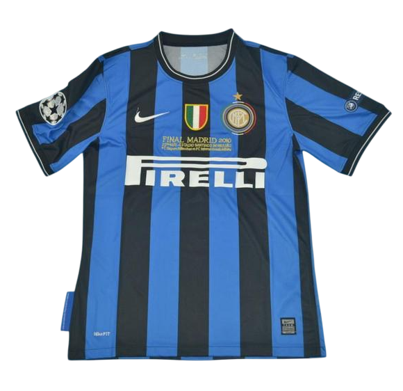 Camiseta retro local del Inter de Milán 2010 Nike Fan para hombre - Azul y negro