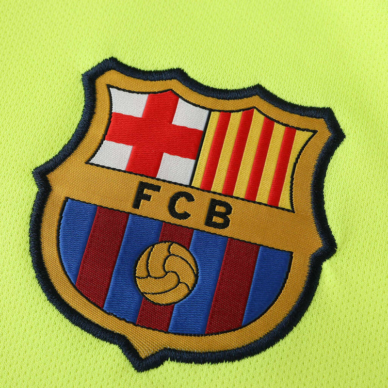 Camiseta retro Nike para aficionado del Barcelona Visitante II 14/15 - Verde neón