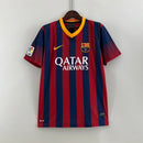 Camiseta retro Nike para aficionados del Barcelona 13/14 - Roja y azul