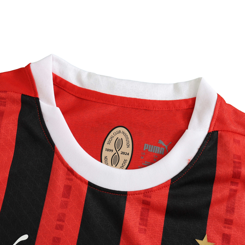 Camiseta local del Milan 24/25 - Jugador - Rojo y negro