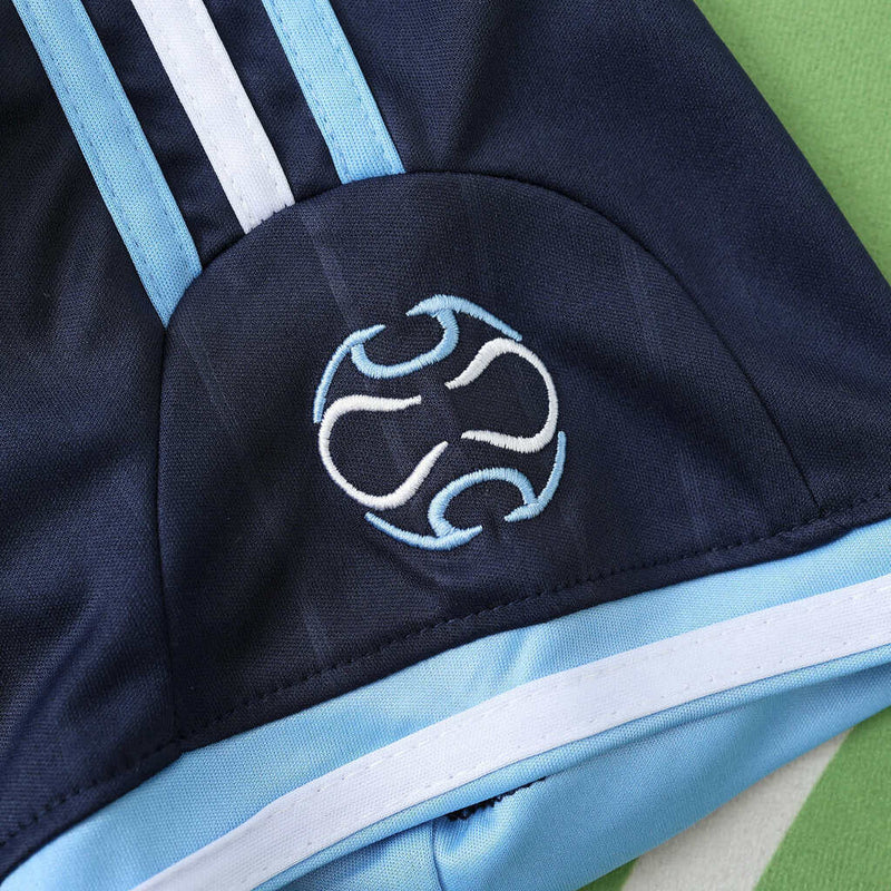 Camiseta retro de aficionado de la selección argentina visitante II 2006 para hombre - Azul