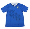 Camiseta retro de visitante de la selección nacional de Brasil de 1994 para hombre - Azul