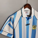 Camiseta retro de la selección argentina 96/97 de Adidas para hombre - Azul y blanco