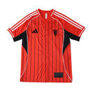 Camiseta de aficionado de béisbol del Manchester United para hombre, prepartido 25/26 - Roja