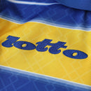 Camiseta retro de local del Parma 98/99 para hombre, color azul y amarillo