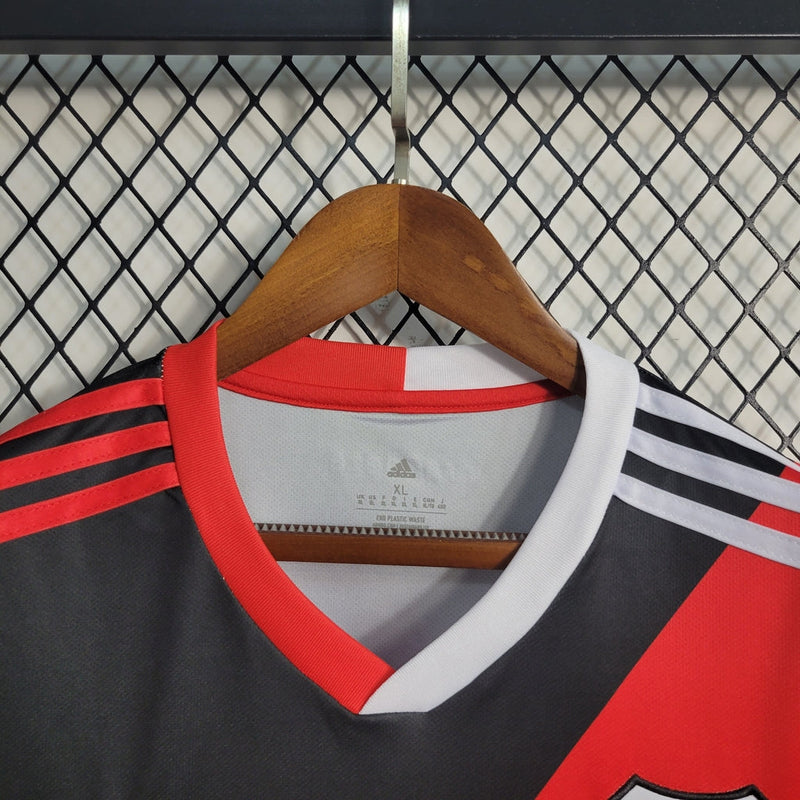 Camiseta Adidas River Plate III 23/24 para hombre - Negra y roja