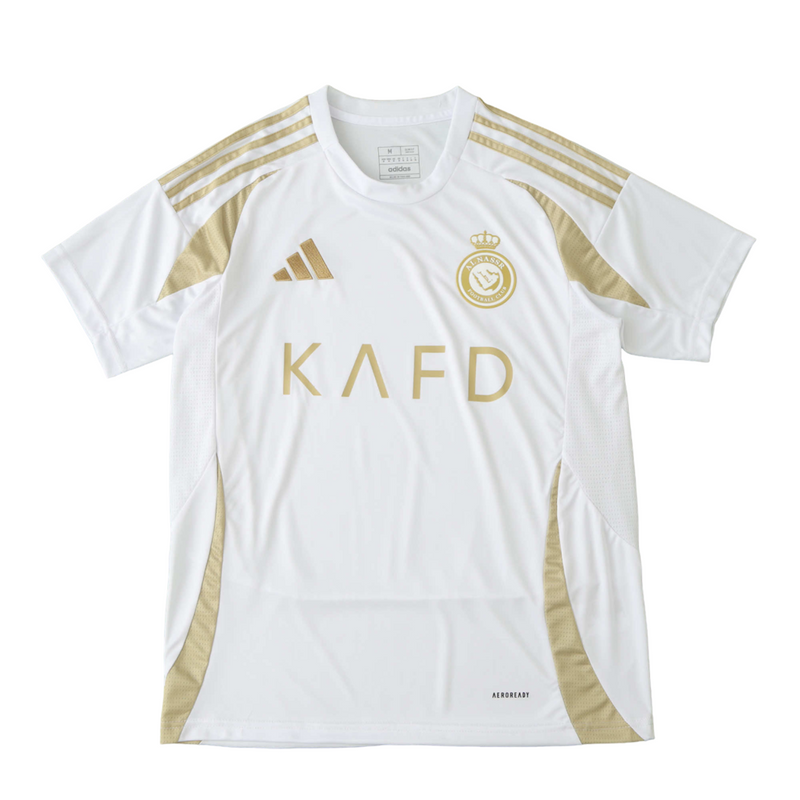 Camiseta de aficionado All-Nassr Home Third IIII 24/25 - Blanco y dorado
